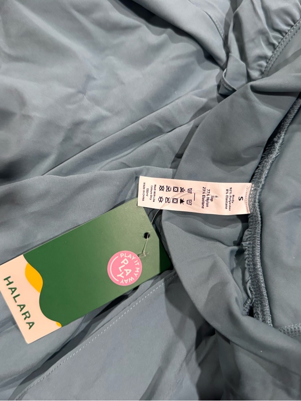 HALARA Light Slate Athletic Pants in Soft Blue